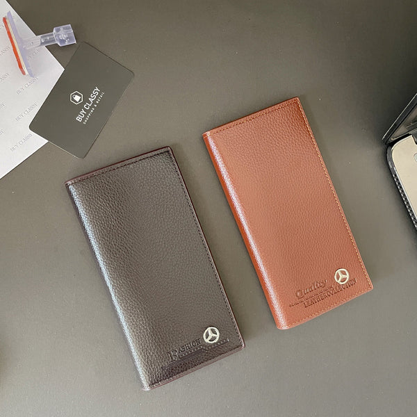 Long Wallet & Card Holder - Slim Design with ID Photo Frame, Multiple Card Slots